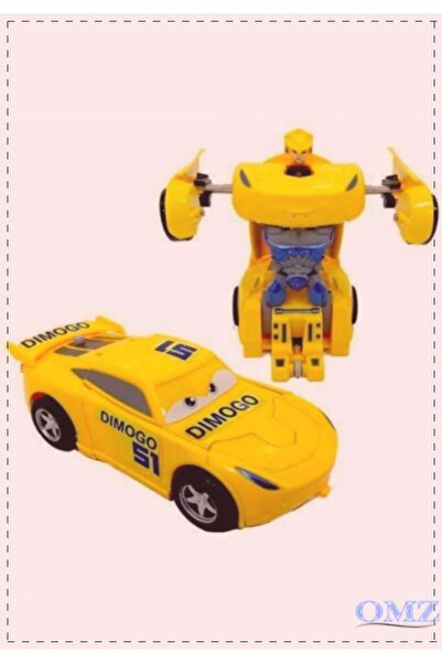 OMZ Cars Şimşek Mcqueen Cruz Ramirez Robota Dönüşen Araba Kız Cocuk Erkek Coc...