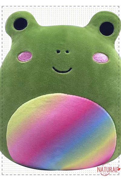 OMZ 1Pcs Squishmallow Rainbow Frog Doxl 20cm Girls Kids Boys Toys Educational