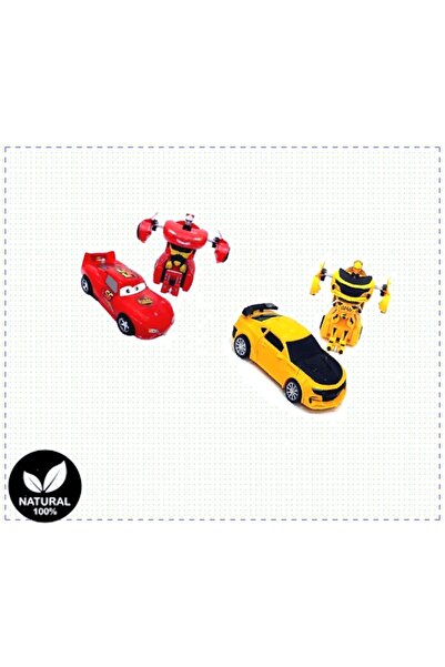 OMZ Robota Dönüşebilen Çekbırak 2li Araba Kız Oyuncakları Erkek Cocuk Egitici...