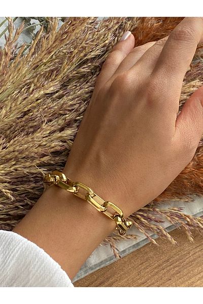 Lucios Stainless Steel Jewellers Model - Thick Bracelet (Extension Paw 21 cm)