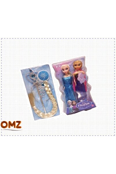 OMZ Disney Frozen Karlar Ülkesi Anna Ve Elsa Bebek 30 Cm Kız Cocuk Erkek Cocu...