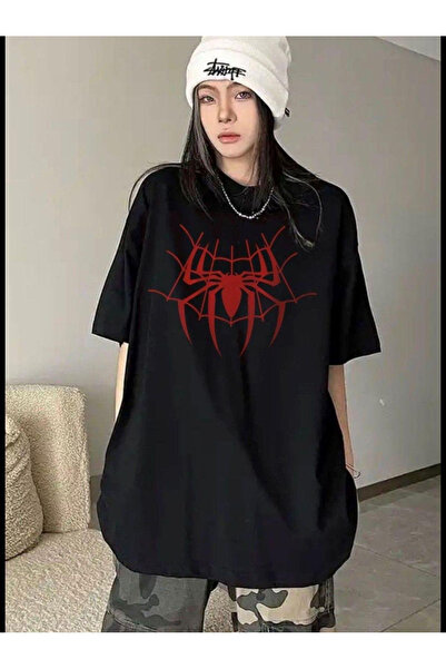 Gofeel Μπλουζάκι με λεπτομέρεια Spider Web Line Unisex Oversize