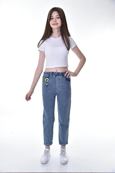 Asortik Kids Жіночі еластичні штани з вузькою талією з бавовняної джинсової тканини для мами