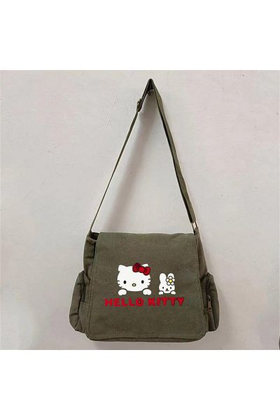 Toum Unisex Hello Kitty Printed Messenger Bag