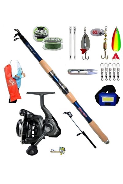 Okuma Acuador ACU-3000A Piranha Ultimate 270cm 50-100gr Turna Spin Olta Takımı Seti
