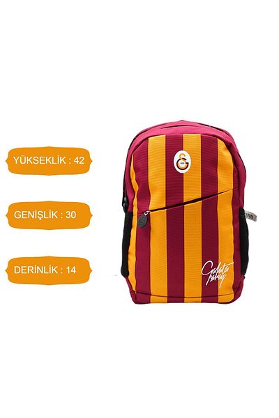 Galatasaray Σχολικό σακίδιο πλάτης με 3 θήκες και ραβδί - 24556