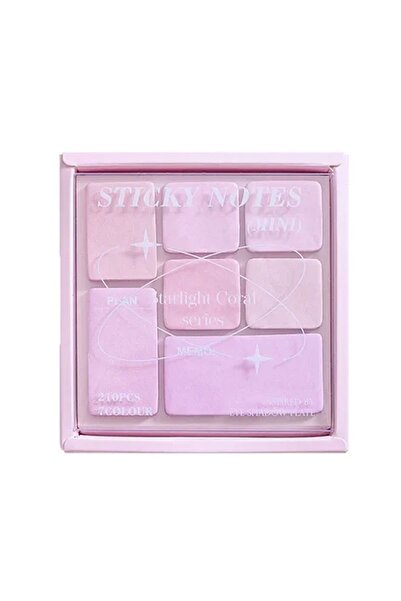 sibga tasarım 7'li Set Kutulu Renkli Postit Post-it Post It. Kitap Ayracı Ayraç Postit Not Kağıdı 210 Yaprak