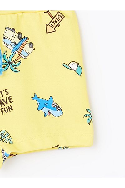 LC Waikiki LCW-bedruckte Badeshorts mit elastischem Bund für Babys