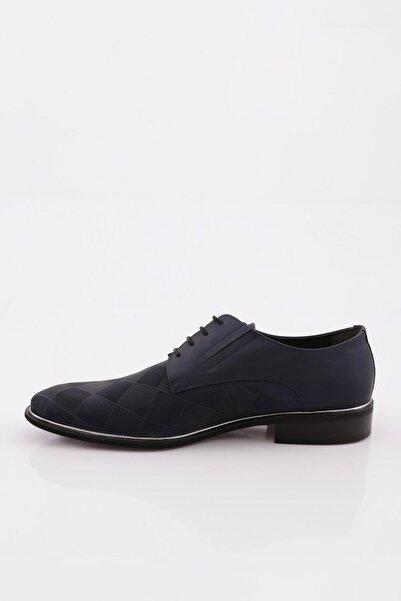 DGN Men's Oxford Shoes - Navy Blue, Genuine Leather, Neolit Sole, 365526102
