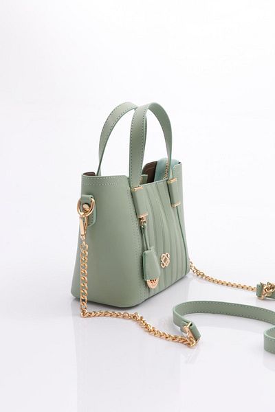 DGN 602 Women's Wallet Attached Bag Aqua Green