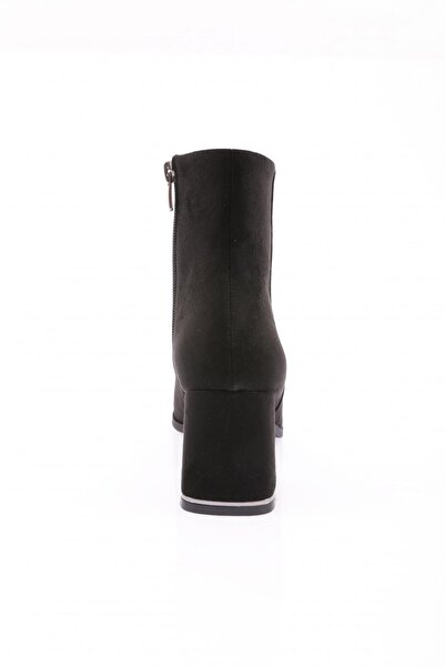 DGN Kadın  Topuklu Bot Siyah Süet 1032103242