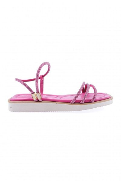 DGN Women's Row Silver Stone Sandals Fuchsia 6473372