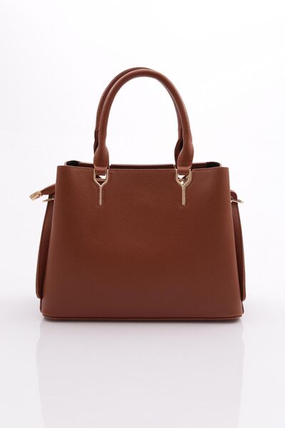 DGN Γυναικεία τσάντα με φερμουάρ 10013 Model Tan Color