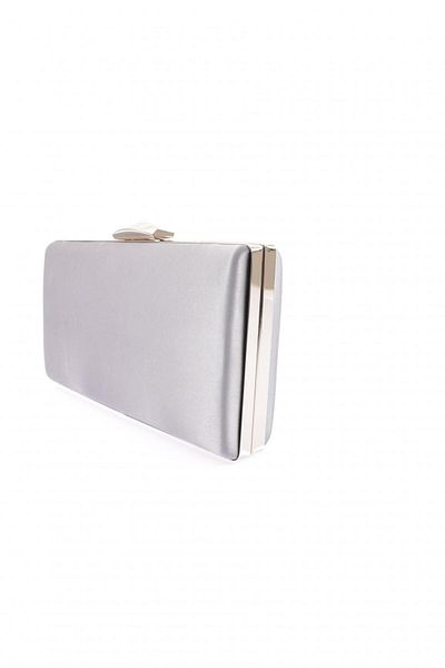 DGN Platinum Satin Women's Evening Dress Clutch Bag