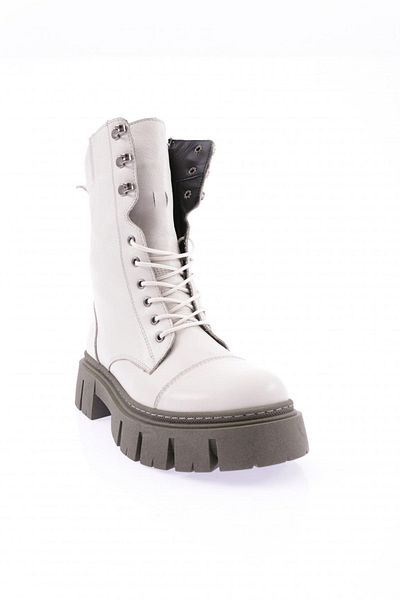DGN Ecru Women's Boots - 360 Laces and Genuine Leather