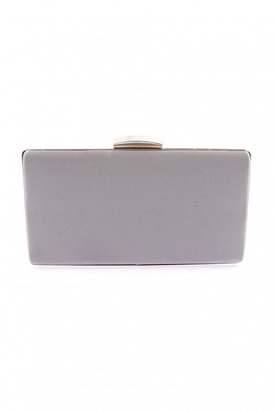 DGN Platinum Satin Women's Evening Dress Clutch Bag