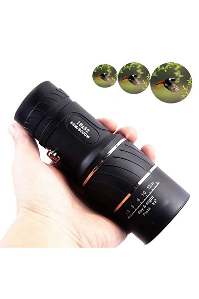 Universal 16x52 Mono tek lens sugeçirmez cep dürbünü