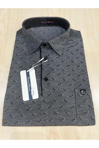 KEMAL EKİNCİ Men's T-Shirt - Shirt Collar and Pocket