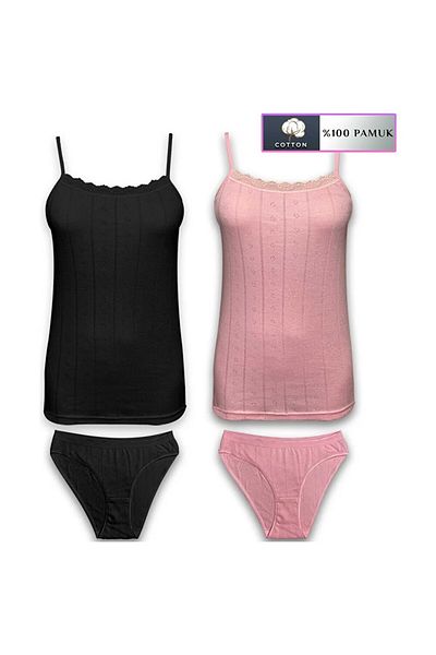 Tutku Women's Lingerie Set - Undershirt and Panties