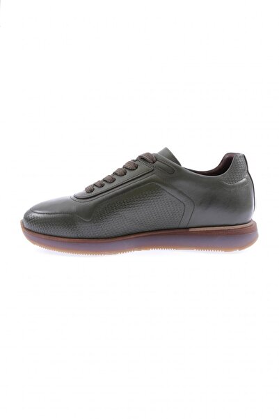 DGN Erkek Sneakers Ayakkabı Haki Hakiki Deri 32593396