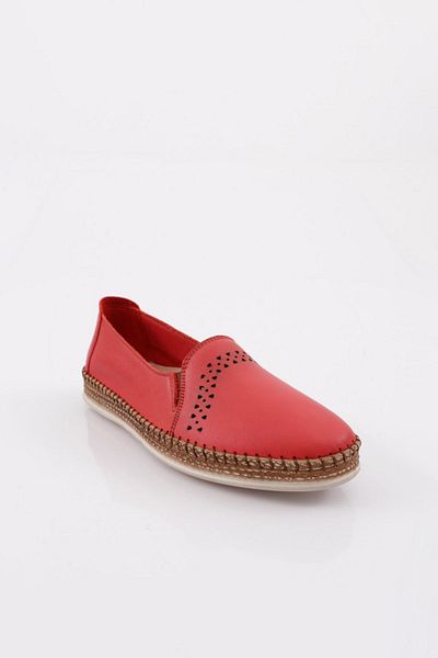 DGN P51 Women's Laser Comfort Shoes Genuine Leather Red