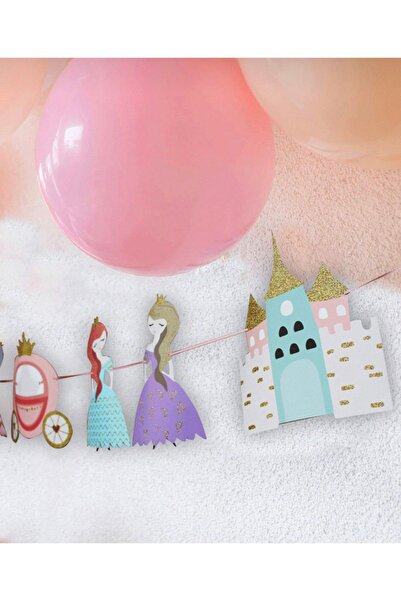 Partifabrik Prenses Şato Temalı Kürdan Duvar Süsü Set