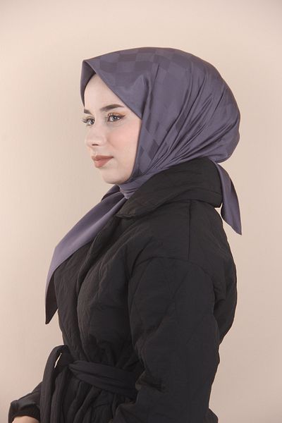 HAREM SCARF Σκαντζόχοιρος Ανθρακί Φουλάρι Almira Dama