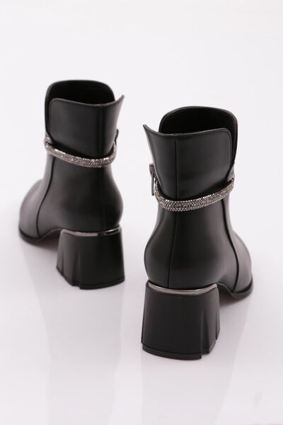 DGN Kadın Topuklu Bot Siyah 5123564