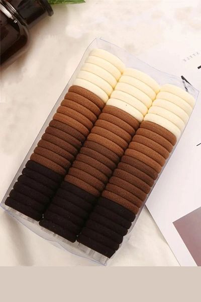 Diloshtrend Design Set of 100 Elastic Coffee Buckles