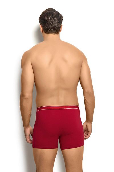 MYS GRUP TEKSTİL Men's Boxer Briefs Ji̇ber - Claret Red, Lycra, Model 277