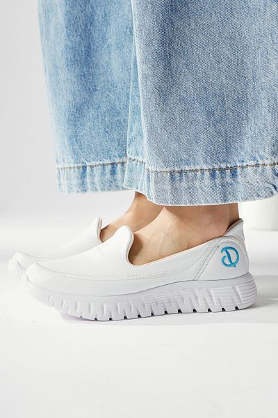 Limoya White Leather Stitched Daily Comfortable Women's Shoes - Comfort