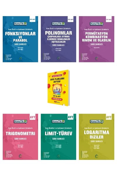 Okyanus Yayınları TYT-AYT KonuTik Matematik Fasikülleri (Fonksiyon-Polinom-Pe...