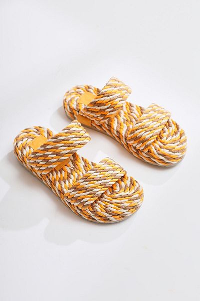 Limoya Γυναικεία σανδάλια Nemie Mustard Rope
