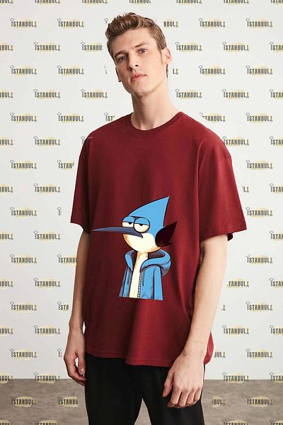 aynewmoda Тениска с щампа Mordecai Oversized