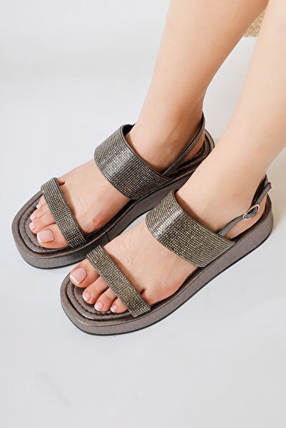 Limoya Cisela Platinum Stone Banded Women's Sandals Opportunity Product