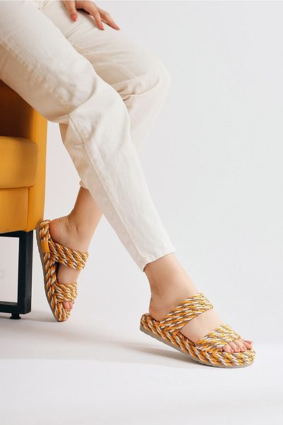 Limoya Γυναικεία σανδάλια Nemie Mustard Rope