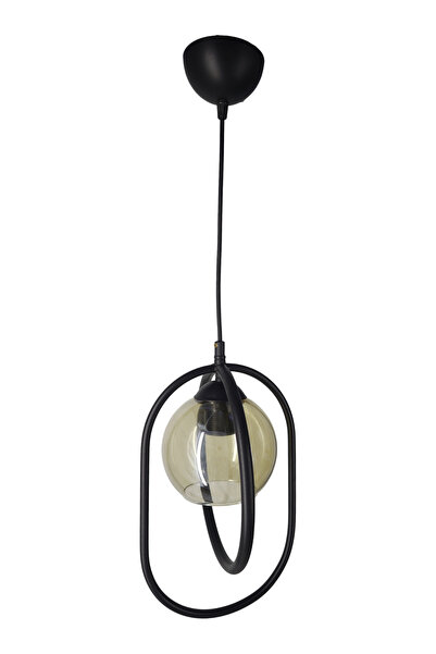 aksu aydınlatma Olimpiyat Tekli Sarkıt  Siyah Avize