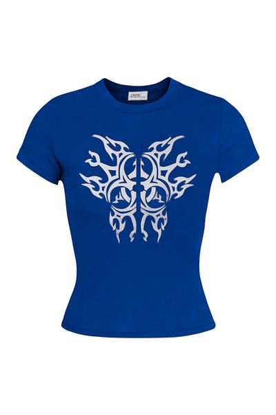 Carpe Μπλούζα Azul Tribal Ολόσωμη