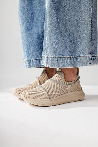 Limoya Pantofi sport de damă Lorrie Beige Stone cu detalii de piatră