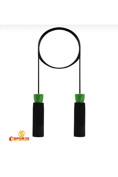 SPOR35 Deluxe Yellow Sponge Jump Rope with Handle