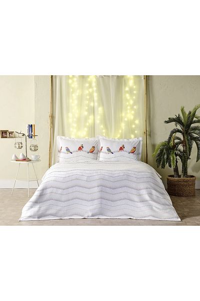 Doqu Home Lara Pike Monet Single Set - White