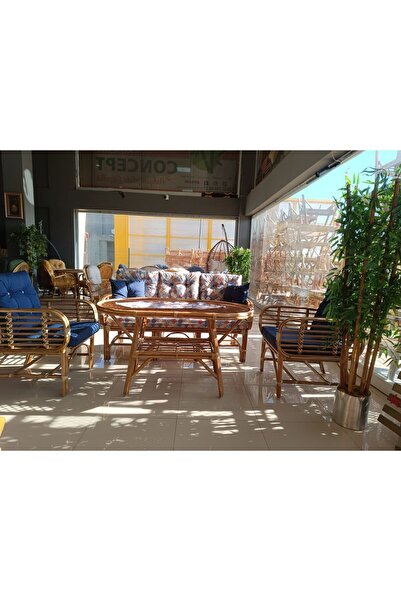 ZebraBambu Zebra Bambu Rüya 5 Kişilik Masa Sandalye Takımı