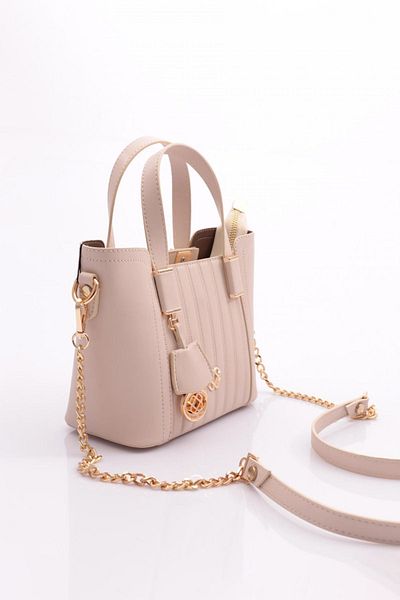 DGN Beige 602 Women's Wallet Attached Bag