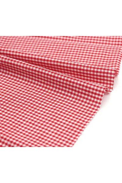 LATTE TEKSTİL Red Colored Care Free Gingham Table and Tablecloth