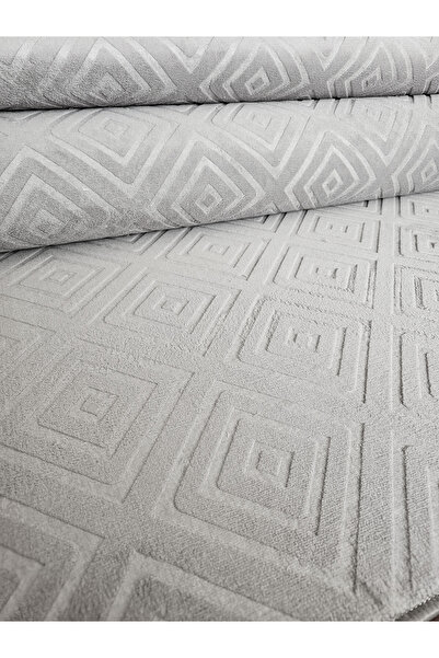 melian Yağmur Kaymaz Tabanlı Kesme Kabartmalı Salon Koridor Mutfak Hali Açık bej