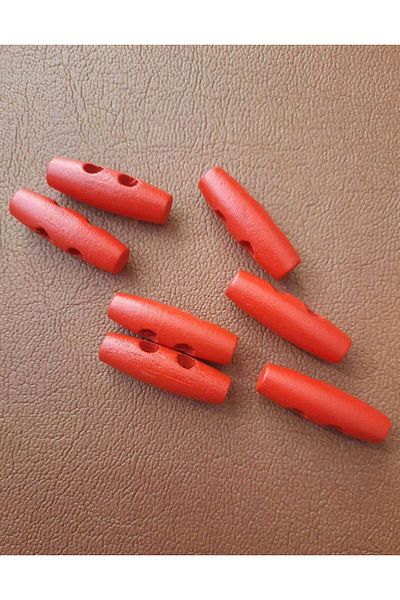 Beyna 3 CM Red Natural Wooden Shepherd - 1 Pack 12 Pieces