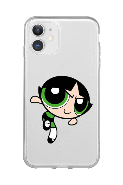 SUPER FRAME Iphone 11 Uyumlu Buttercup Tasarımlı Şeffaf Telefon Kılıfı