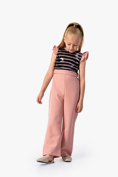 DFN Pul/Sequin Embroidered Jumpsuit