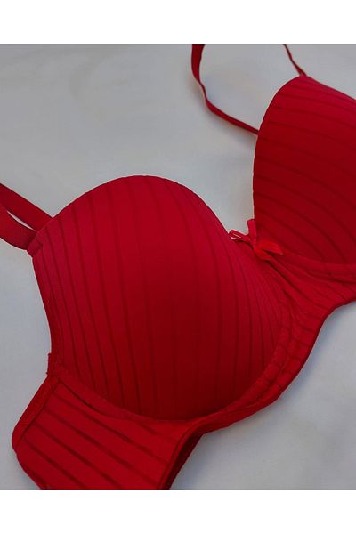 FOURAA Soft Color C Cup Women's Bra