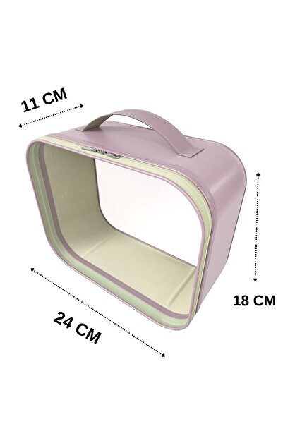 Ankaflex Women's Transparent Makeup Bag Cosmetic Travel Kit Organizer Makeup Supplies Organizer